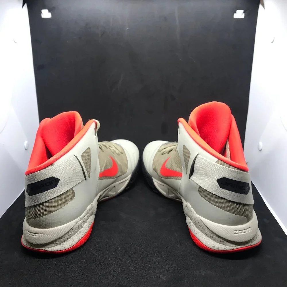 Nike Zoom LeBron James Soldier VI 6 Men's Sz 9.5  Crimson/Beige Shoes 525015-010 - Picture 7 of 12